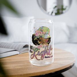 "Be The Light" Sipper Glass, 16oz