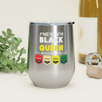 "Black Queen" 12oz Insulated Wine Tumbler