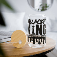 "Black King" Sipper Glass, 16oz