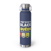 "Black Queen" Copper Vacuum Insulated Bottle, 22oz