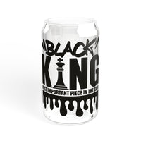 "Black King" Sipper Glass, 16oz