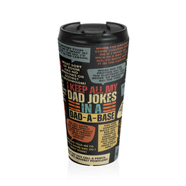 "Dad Jokes" Stainless Steel Travel Mug