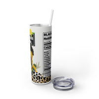 "Queen Made" Skinny Tumbler with Straw, 20oz