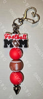 "Sport Mom" Beaded Keychain