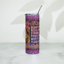 "SHE IS" Stainless steel tumbler