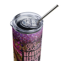 "SHE IS" Stainless steel tumbler
