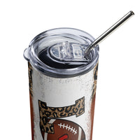 "Football Love" Stainless steel tumbler