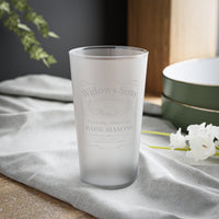"Widows Son" Frosted Pint Glass, 16oz