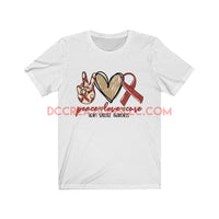"Heart Disease Awareness" Short Sleeve T-shirt.