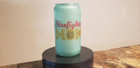 "Firefighter's Mom" 16oz Color changing Glass Tumbler