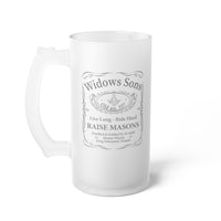 "Widows Son" Frosted Glass Beer Mug