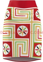 "Egyptian" Women's Pencil Skirt - Red