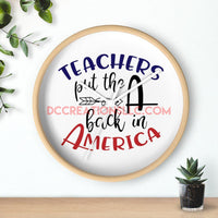 "Teacher" Wall clock.