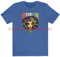 "Queen" T-shirt.