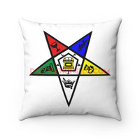 "OES" Square Pillow.