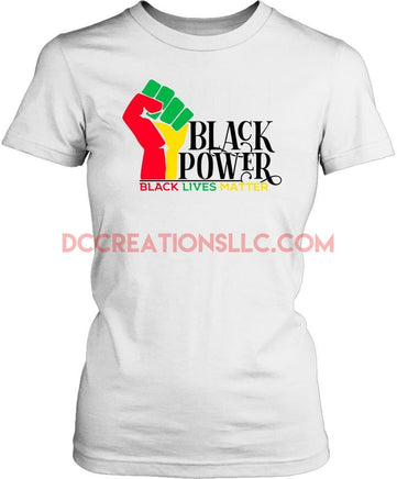 "Black Power" Women's Fitted T-shirt.