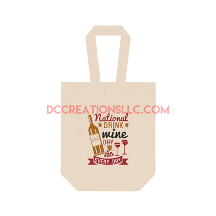 Double Wine Tote Bag-Natural.