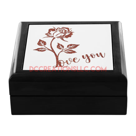 "Love You" Rose Jewelry Box.