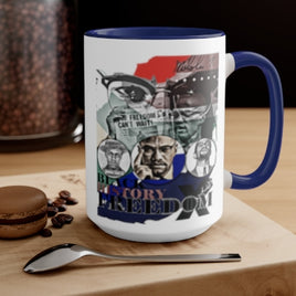"Black History Freedom" 15oz Ceramic Mug