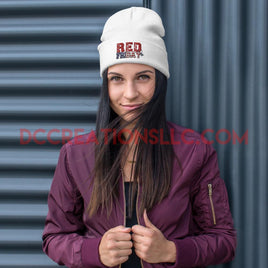 "R.E.D Friday" Embroidered Beanie.