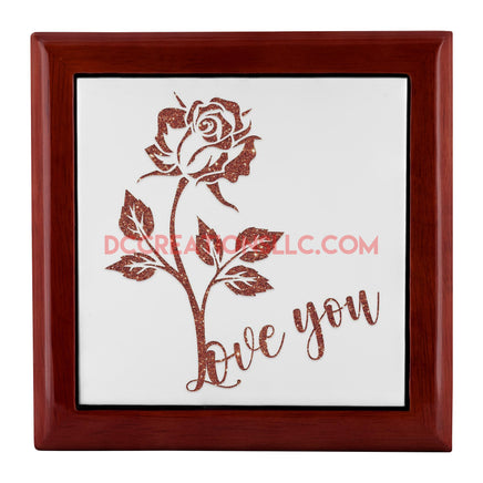 "Love You" Rose Jewelry Box.