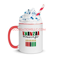 "Kwanzaa" Mug with Color Inside.