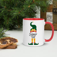 "Sister Elf" Mug with Color Inside